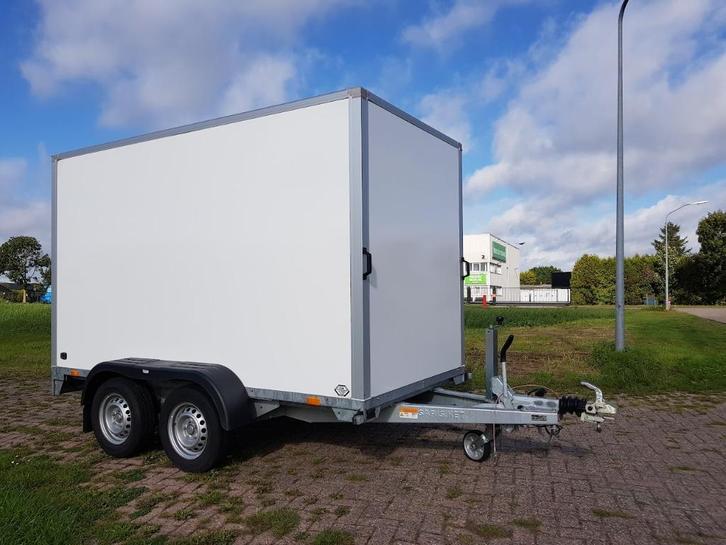 Z.g.a.n.: Gesloten tandemasser Saris, 306x154x180 (lxbxh), Auto diversen, Aanhangers en Bagagewagens, Zo goed als nieuw, Ophalen