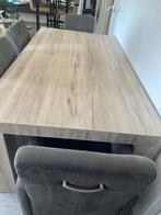 Eettafel met stoelen, Huis en Inrichting, Tafels | Eettafels, Gebruikt, Vijf personen of meer, Rechthoekig, 50 tot 100 cm