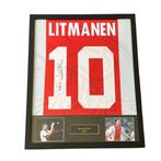 Jari Litmanen gesigneerd Ajax thuisshirt, Verzamelen, Sportartikelen en Voetbal, Shirt, Verzenden, Ajax, 1695 CX, 28