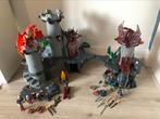 Playmobil zwarte en groene Drakenburcht + extra’s, Complete set, Gebruikt, Ophalen