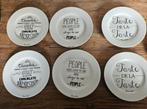 7 Riviera Maison gebaksbordjes, Huis en Inrichting, Keuken | Servies, Ophalen of Verzenden, Zo goed als nieuw, Bord(en), Overige stijlen