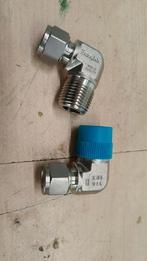 Swagelok koppelingen 10 mm knel naar 1/2", Ophalen of Verzenden, Nieuw