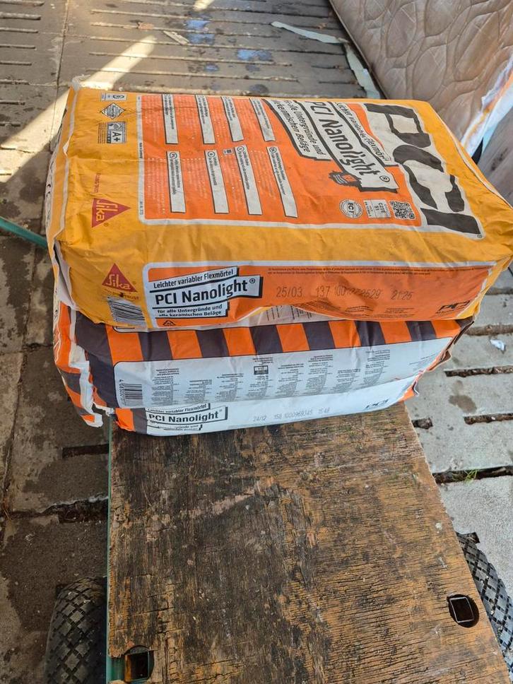 3 Zakken Tegellijm PCI Nanolight - Nieuw, Doe-het-zelf en Verbouw, Tegels, Nieuw, Overige typen, Overige materialen, 60 cm of meer