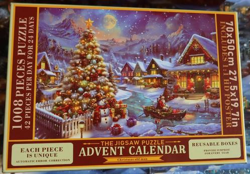 Legpuzzel Alishomt – 1008 stukjes–Adventskalender–Christmas, Hobby en Vrije tijd, Denksport en Puzzels, Zo goed als nieuw, Legpuzzel