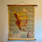 Vintage schoolkaart Noord- en Midden-Amerika aardrijkskund, Ophalen, Aardrijkskunde