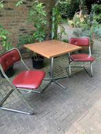 5delig retro set orgineel uit de jaren 70, Huis en Inrichting, Complete eetkamers, Ophalen, Zo goed als nieuw, Design en orgineel uit de zeventige jaren