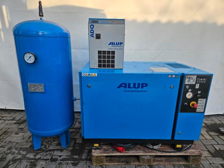 Alup geluids gedemte compressor 550 l/min, Doe-het-zelf en Verbouw, Compressors, Gebruikt, 10 bar of meer, 100 liter of meer, 400 tot 800 liter/min