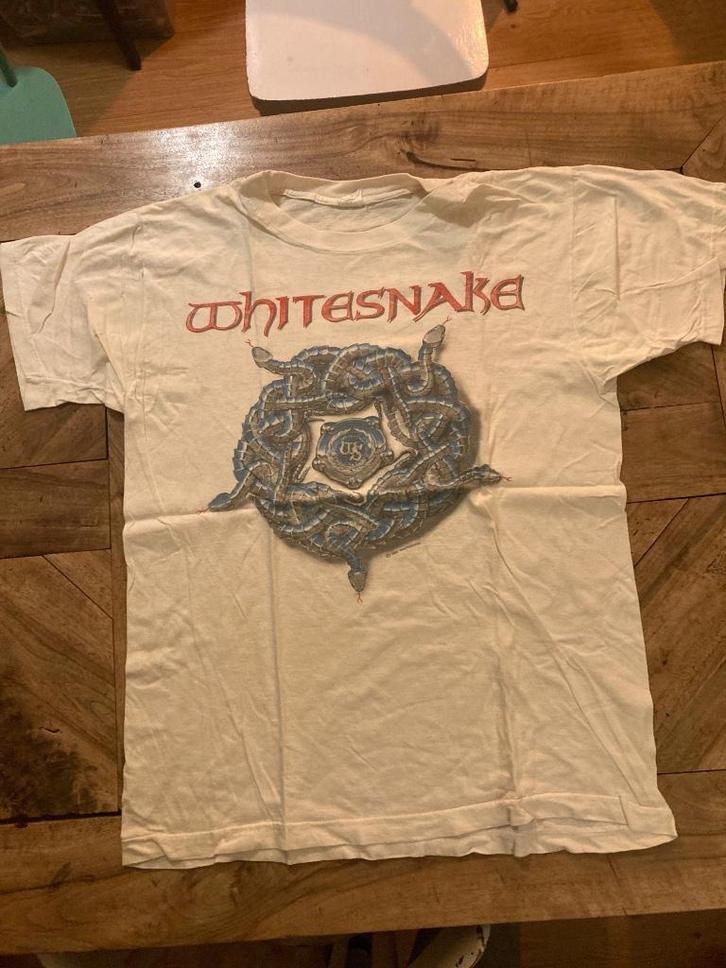 Whitesnake Liquor & Poker World Tour 1990 Shirt origineel, Kleding | Heren, T-shirts, Gedragen, Maat 56/58 (XL), Wit, Ophalen of Verzenden