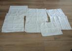 9 oude servetten, Ophalen of Verzenden