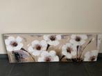 Schilderij bloemen 151x50cm, Ophalen, Zo goed als nieuw, Schilderij, Minder dan 50 cm
