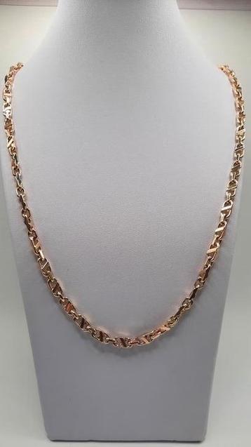 gouden fantasie ketting 14kt Massief  beschikbaar voor biedingen