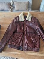 Leren Pilotenjack, Kleding | Heren, Jassen | Winter, Ophalen of Verzenden, Zo goed als nieuw, Maat 52/54 (L), Bruin