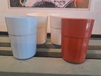 4 x beker Mepal - retro vintage camping kamperen, Ophalen of Verzenden, Zo goed als nieuw, Overige materialen, Overige stijlen