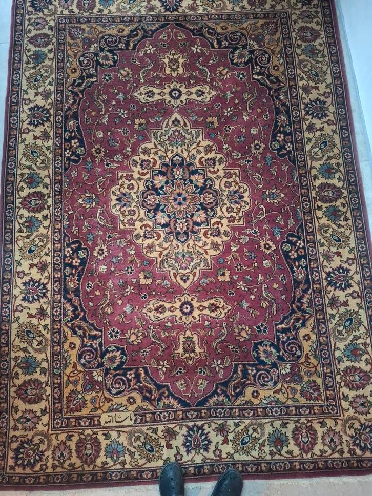 Prachtig vintage handgeknoopt perzisch tapijt, Huis en Inrichting, Stoffering | Tapijten en Kleden, Zo goed als nieuw, 200 cm of meer