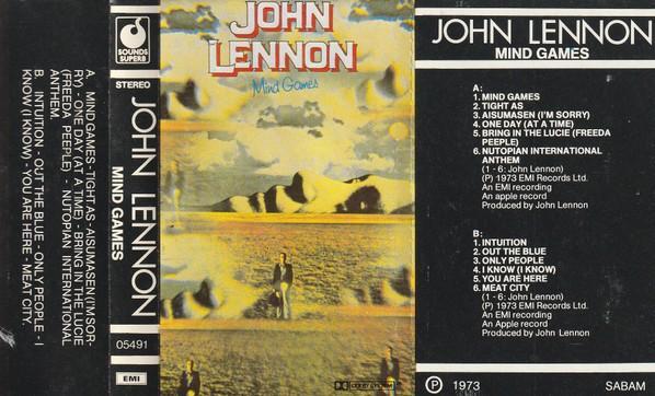 John Lennon - Mind Games Cassetteband, Cd's en Dvd's, Cassettebandjes, Zo goed als nieuw, Origineel, Rock en Metal, 1 bandje, Ophalen of Verzenden