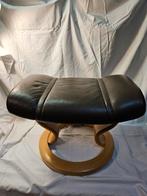 Stretless hocker, Leer Taupe z.g.a.n, Huis en Inrichting, Ophalen of Verzenden