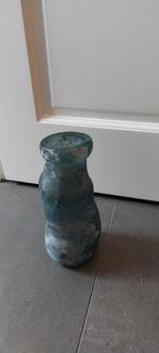 Glazen vaas - grijs/blauw, Blauw, Ophalen of Verzenden, Minder dan 50 cm, Glas