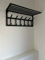 Kapstok Jaimy - Zwart - 6 haken en hoedenplank, Zo goed als nieuw, Minder dan 100 cm, Metaal, Ophalen