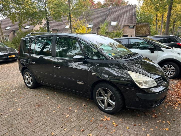 Renault Espace 2.0 16V Turbo 125KW AUT E4 2007 Zwart, Auto's, Renault, Particulier, Benzine, D, MPV, Automaat, Origineel Nederlands