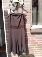 H&M prachtige jurk bewerkt met kant, 40 bruin, Maat 38/40 (M), Bruin, Verzenden, Zo goed als nieuw