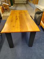 Massief eiken  boomstam eettafel., Huis en Inrichting, Tafels | Eettafels, Ophalen, 200 cm of meer, 50 tot 100 cm, Zo goed als nieuw
