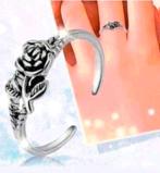 Ring bloem open, Sieraden, Tassen en Uiterlijk, Ringen, Verzenden, Nieuw, Zilver