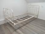Stalen 1 persoonsbed 90x 200, Huis en Inrichting, Ophalen, 90 cm, Eenpersoons, Wit