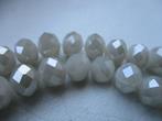 46/ zilvergrijze tsjechische crystal kralen, Ophalen of Verzenden, Nieuw, Kraal