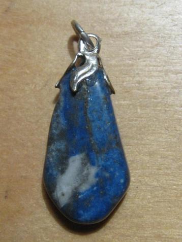 h. 2x aparte edelsteenhanger LAPIS LAZULI (6)  beschikbaar voor biedingen