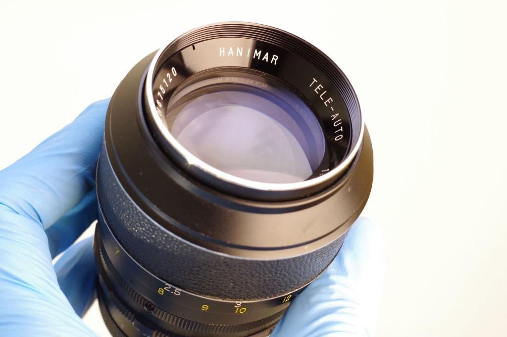 ≥ Hanimar tele-auto 135mm portretlens M42 schroefvatting