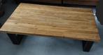 Romaro salontafel 135x70 cm teak mix rough hout, Ophalen, 50 tot 100 cm, 50 tot 100 cm, Zo goed als nieuw