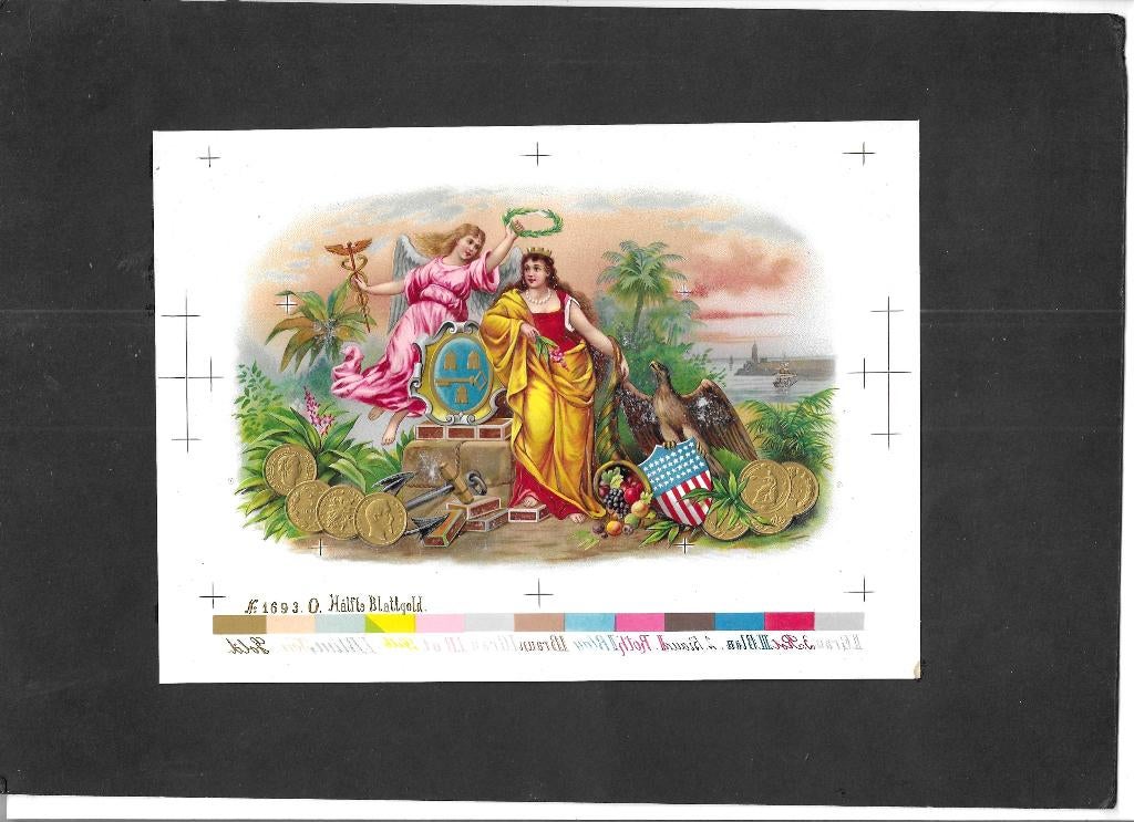 Banana60Etiket scan V4333, Ophalen of Verzenden, Gebruikt, Sigarenbandjes