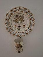 bord en beker d, oranje boom bloeit voort, Antiek en Kunst, Curiosa en Brocante, Ophalen