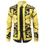 Heren barok overhemd 17 luxe gouden klassiek shirt zwart, Kleding | Heren, Overhemden, Verzenden, Nieuw