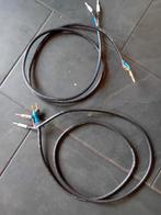 Melody luidspreker kabel 2×2m verzilverd ofc koper, 2 tot 5 meter, Luidsprekerkabel, Ophalen of Verzenden, Zo goed als nieuw