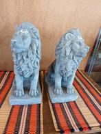 2 nieuwe betonnen leeuwen links en rechts kijkend, Tuin en Terras, Ophalen, Nieuw