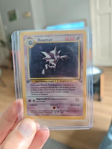 Haunter Base Set Pokemon Kaart 1st edition beschikbaar voor biedingen