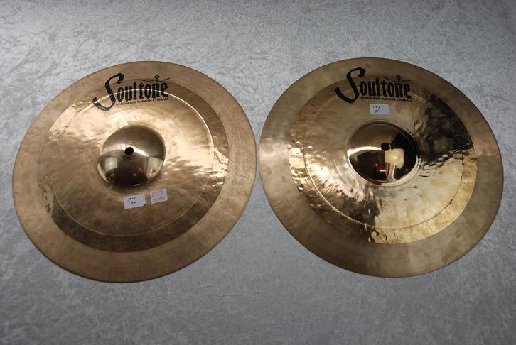 NIEUW!  Soultone Fusion Ron Allen hihats 905/1107gr. 14inch, Muziek en Instrumenten, Instrumenten | Onderdelen, Nieuw, Drums of Percussie