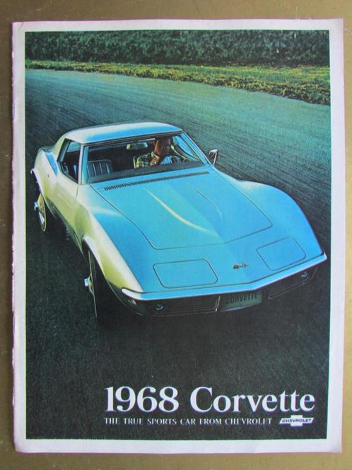 1968 CHEVROLET CORVETTE brochure, Engels, Boeken, Auto's | Folders en Tijdschriften, Zo goed als nieuw, Chevrolet, Ophalen of Verzenden
