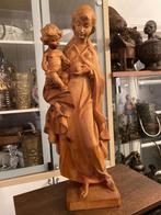 oud houten beeld van de Madonna en Kind 56 cm, Antiek en Kunst, Antiek | Religie, Ophalen of Verzenden