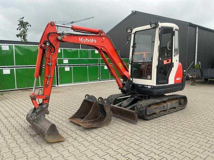 Kubota KX61-3 Midigraafmachine (3702 h.!), Zakelijke goederen, Machines en Bouw | Kranen en Graafmachines, Graafmachine