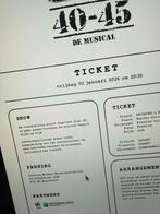 Kaartjes 40-45 De Musical, Tickets en Kaartjes, Twee personen