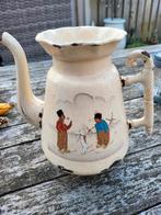 Emaille oude koffiepot met mooie afbeeldingen, Antiek en Kunst, Ophalen of Verzenden