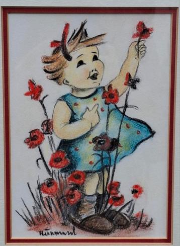 HUMMEL.  Originele tekening.  Sign. 30/37 cm. beschikbaar voor biedingen