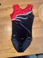 Turnpakje v754 zwart/rood, Sport en Fitness, Turnen, Overige kleuren, Ophalen of Verzenden, Zo goed als nieuw, Turnpak(je)