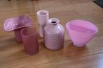 Verschillende soorten roze vazen, Huis en Inrichting, Woonaccessoires | Vazen, Overige materialen, Overige kleuren, Ophalen of Verzenden