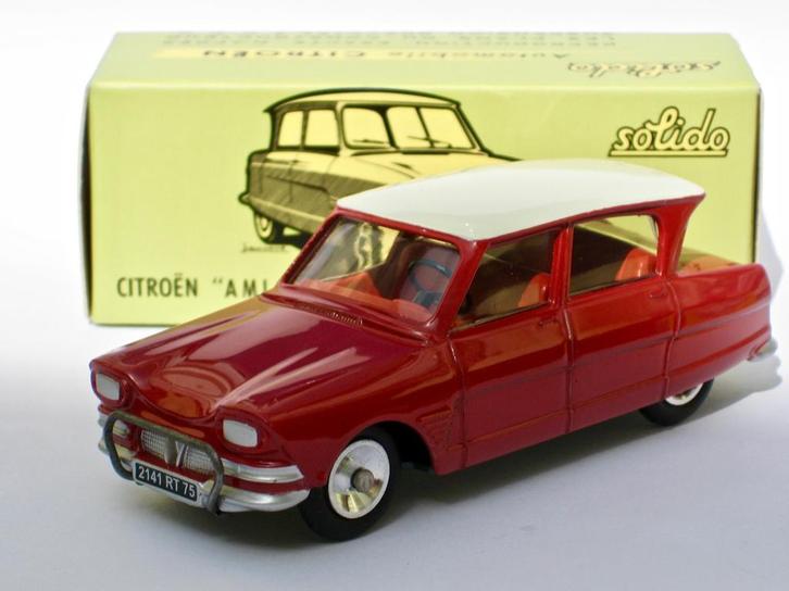 Citroen Ami 6 rood of groen Solido reproductie 1:43, Hobby en Vrije tijd, Modelauto's | 1:43, Nieuw, Auto, Solido, Ophalen of Verzenden