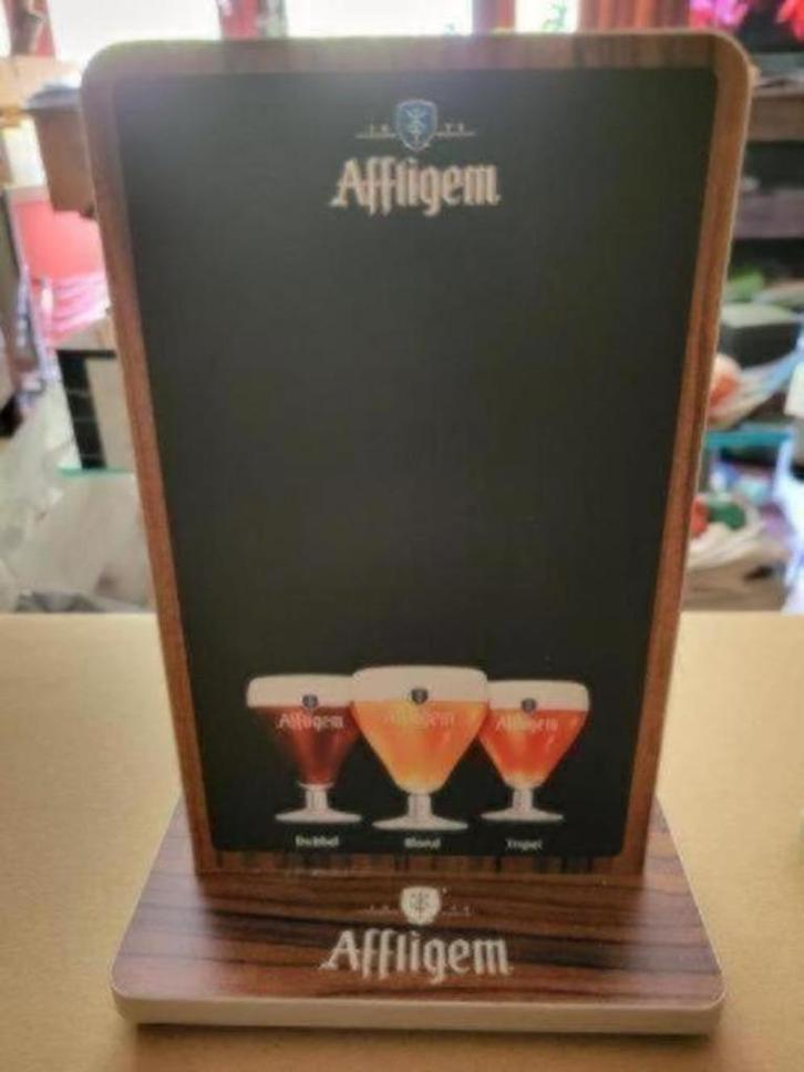 Menu kaarthouders Affligem, Verzamelen, Biermerken, Zo goed als nieuw, Reclamebord, Plaat of Schild, Overige merken, Ophalen of Verzenden