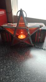 Brocante glazen kerstster, Diversen, Kerst, Ophalen of Verzenden, Gebruikt