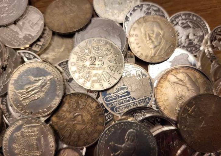 1 kilo zilver wereld mix, Postzegels en Munten, Edelmetalen en Baren, Zilver, Ophalen of Verzenden